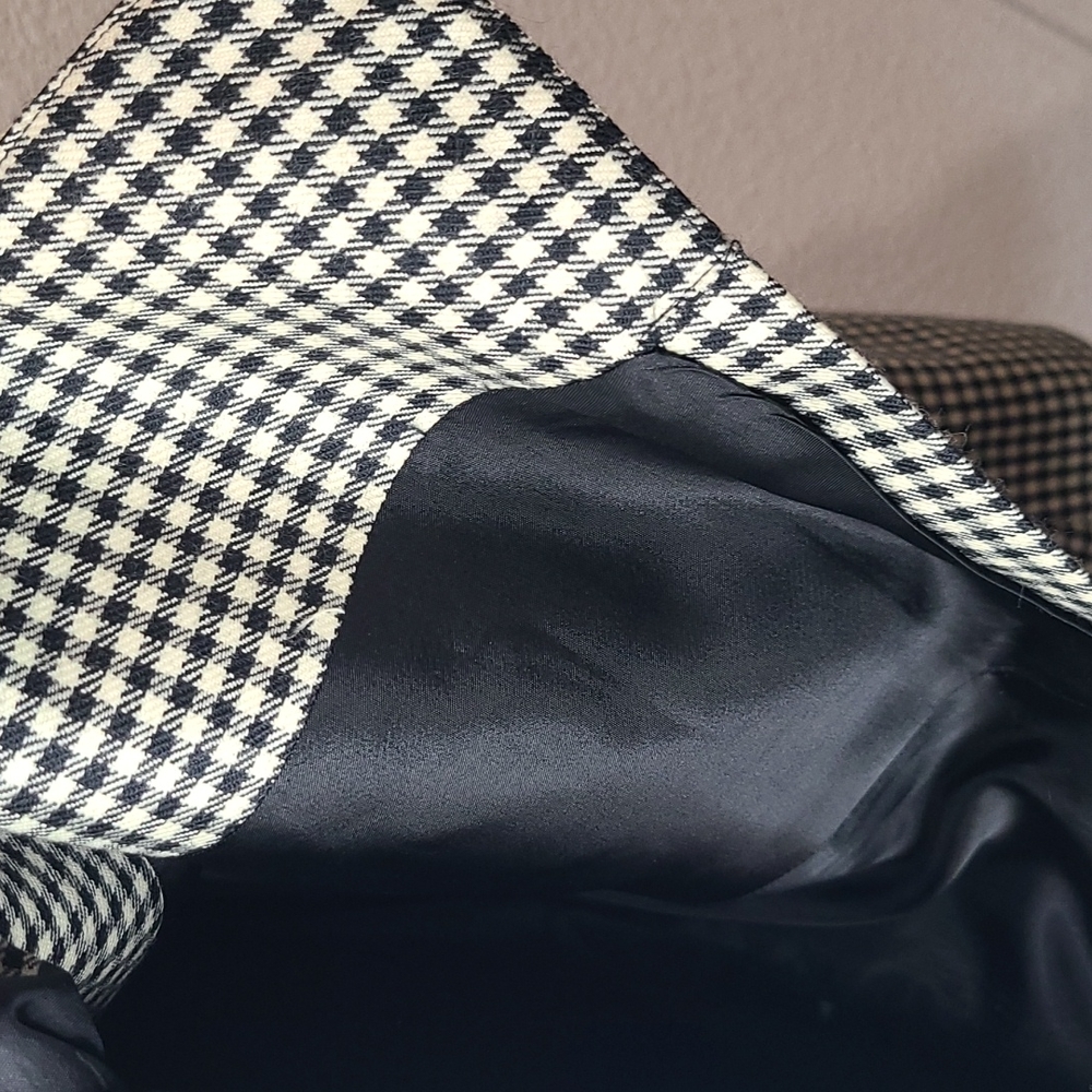 Vintage 1980s-90s Rafaella houndstooth blazer black & white size 10 - Picture 6 of 8
